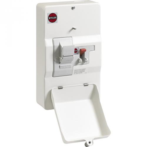 Wylex 100A DP switch fuse metal-incl.100A KR fuse